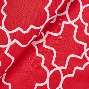 Ottertex Waterproof Canvas Trellis Print Fabric SV570302 Red Image A4