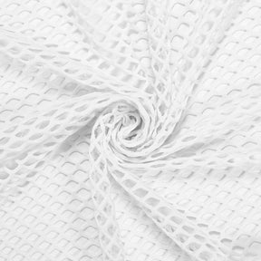 Cabaret Stretch Mesh Fabric SV570311 White 1