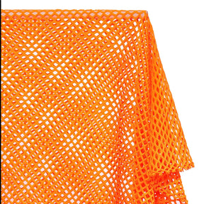 Cabaret Stretch Mesh Fabric SV570316 Neon Orange 2