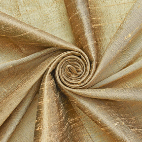 Silk Dupioni (54 inch) Fabric SV570324 Gold / Black Image A2