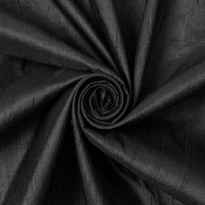 Silk Dupioni (54 inch) Fabric SV570335 Black Image A1