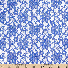 Raschel Lace Fabric SV570376 Royal Blue 3