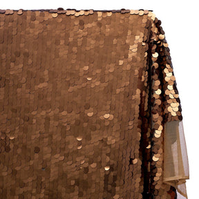 Paillette Circle Sequins On Mesh Fabric SV570757 Copper Image A1