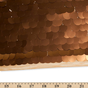 Paillette Circle Sequins On Mesh Fabric SV570757 Copper Image A9