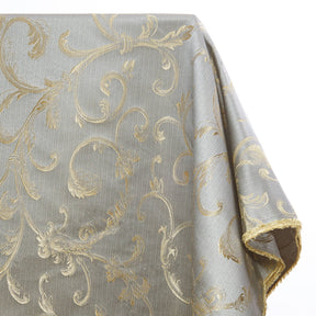 Extra Wide Vine Upholstery Jacquard Fabric SV570992 1 Baby Blue / Gold 1