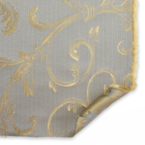 Extra Wide Vine Upholstery Jacquard Fabric SV570992 1 Baby Blue / Gold 3