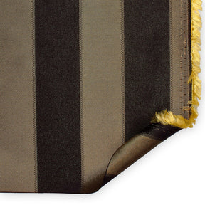 Extra Wide Striped Upholstery Jacquard Fabric SV570997 Black / Gold A5