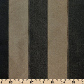 Extra Wide Striped Upholstery Jacquard Fabric SV570997 Black / Gold A9