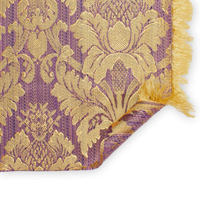 Extra Wide Floral Damask Upholstery Jacquard Fabric SV570998 1 Lilac / Gold 3