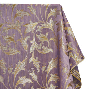 Extra Wide Bloom Upholstery Jacquard Fabric SV570999 1 Lilac / Gold 1