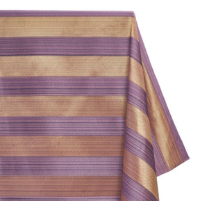 Extra Wide Striped Upholstery Jacquard Fabric SV571000 Lilac / Gold A1