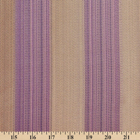Extra Wide Striped Upholstery Jacquard Fabric SV571000 Lilac / Gold A9