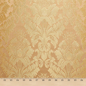 Extra Wide Floral Damask Upholstery Jacquard Fabric SV571006 1 Gold / Gold 5