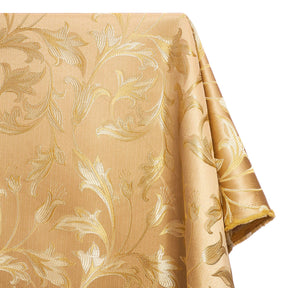 Extra Wide Bloom Upholstery Jacquard Fabric SV571007 1 Gold / Gold 1