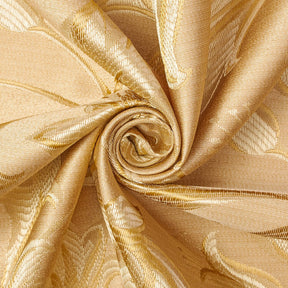 Extra Wide Bloom Upholstery Jacquard Fabric SV571007 1 Gold / Gold 2