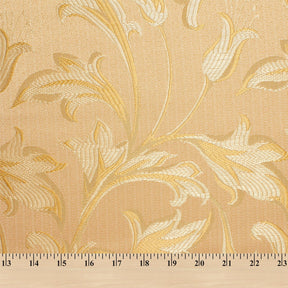 Extra Wide Bloom Upholstery Jacquard Fabric SV571007 1 Gold / Gold 5