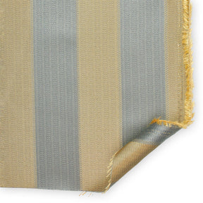 Extra Wide Striped Upholstery Jacquard Fabric SV574802 Baby Blue / Gold A5