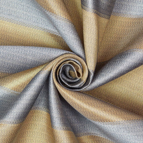 Extra Wide Striped Upholstery Jacquard Fabric SV574802 Baby Blue / Gold A2