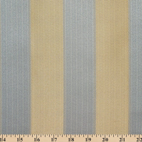 Extra Wide Striped Upholstery Jacquard Fabric SV574802 Baby Blue / Gold A9
