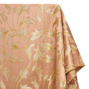 Extra Wide Bloom Upholstery Jacquard Fabric SV571016 1 Pink / Gold 1