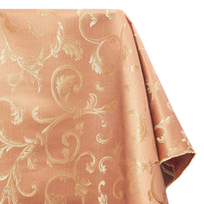 Extra Wide Vine Upholstery Jacquard Fabric SV571017 1 Pink / Gold 1