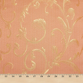 Extra Wide Vine Upholstery Jacquard Fabric SV571017 1 Pink / Gold 5