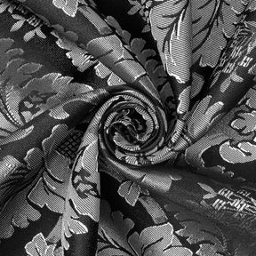 Extra Wide Floral Damask Upholstery Jacquard Fabric SV571020 1 Black / Silver 2