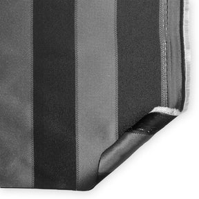 Extra Wide Striped Upholstery Jacquard Fabric SV571023 Black / Silver A5