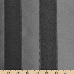 Extra Wide Striped Upholstery Jacquard Fabric SV571023 Black / Silver A9