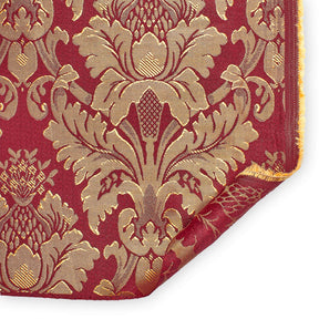 Extra Wide Floral Damask Upholstery Jacquard Fabric SV571024 1 Burgundy / Gold 3
