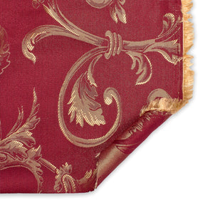 Extra Wide Vine Upholstery Jacquard Fabric SV571026 1 Burgundy / Gold 3