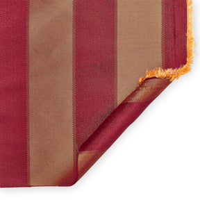 Extra Wide Striped Upholstery Jacquard Fabric SV571027 Burgundy / Gold A5