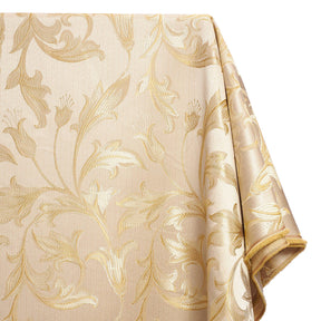 Extra Wide Bloom Upholstery Jacquard Fabric SV571031 1 Champagne / Gold 1