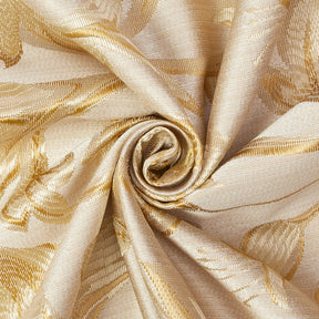 Extra Wide Bloom Upholstery Jacquard Fabric SV571031 1 Champagne / Gold 2