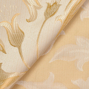 Extra Wide Bloom Upholstery Jacquard Fabric SV571031 1 Champagne / Gold 4