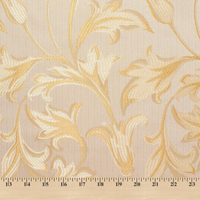 Extra Wide Bloom Upholstery Jacquard Fabric SV571031 1 Champagne / Gold 5