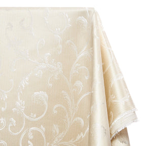 Extra Wide Vine Upholstery Jacquard Fabric SV571048 1 White / Beige 1