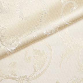 Extra Wide Vine Upholstery Jacquard Fabric SV571048 1 White / Beige 4