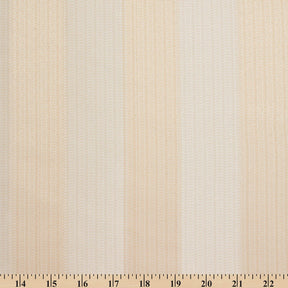 Extra Wide Striped Upholstery Jacquard Fabric SV571049 White / Beige A9