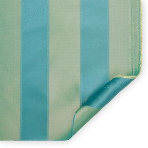 Extra Wide Striped Upholstery Jacquard Fabric SV571038 Turquoise / Gold A5