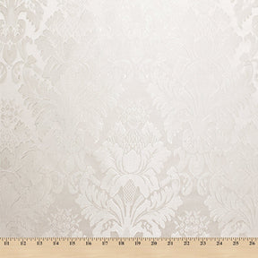 Extra Wide Floral Damask Upholstery Jacquard Fabric SV571040 1 White / White 5
