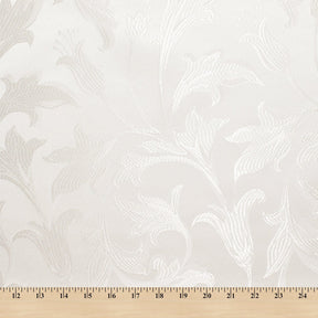Extra Wide Bloom Upholstery Jacquard Fabric SV571041 1 White / White 5