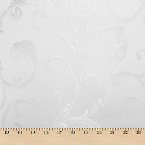 Extra Wide Vine Upholstery Jacquard Fabric SV571042 1 White / White 5
