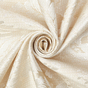 Extra Wide Floral Damask Upholstery Jacquard Fabric SV571046 1 White / Beige 2