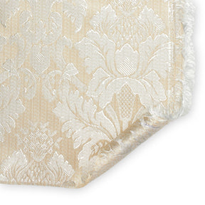 Extra Wide Floral Damask Upholstery Jacquard Fabric SV571046 1 White / Beige 3