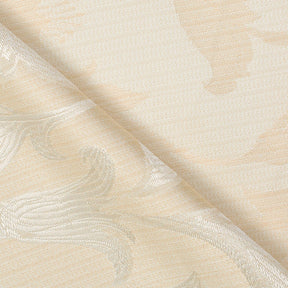 Extra Wide Bloom Upholstery Jacquard Fabric SV571047 1 White / Beige 4