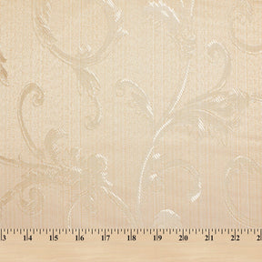 Extra Wide Vine Upholstery Jacquard Fabric SV571032 1 Champagne / Gold 5