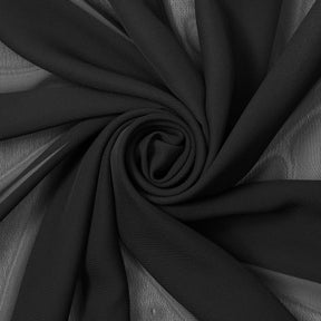 Polyester Chiffon (60 Inch) Fabric SV571083 Black Image A2
