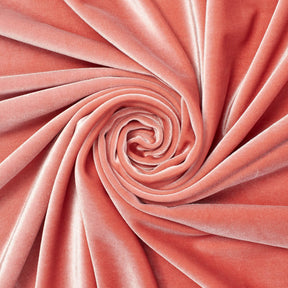 Stretch Velvet Fabric SV571481 Peach Image A2