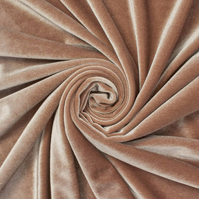 Stretch Velvet Fabric SV571482 Champagne Image A2